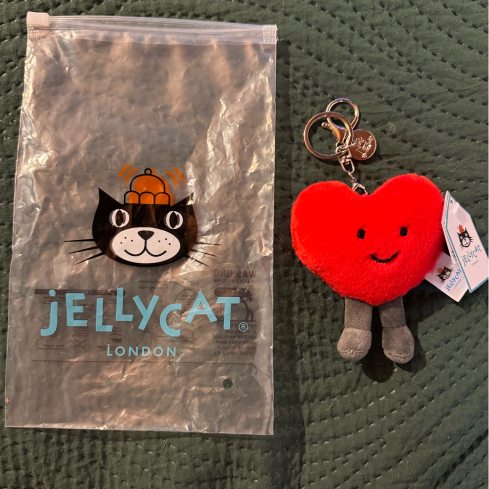 Jellycat Red Heart Keychain